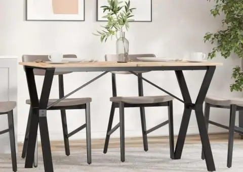 Picioare masă de sufragerie Y-Frame 120x60x73 cm Oţel - 1/5