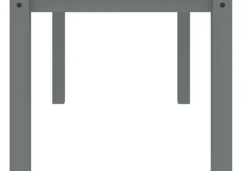 Masă de sufragerie „Panama”, gri, 160x80x75 cm, lemn masiv pin - 5/5