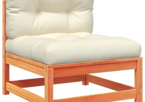 Set mobilier de grădină cu perne, 9 piese, lemn masiv de pin - 5/5