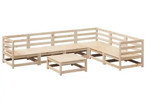 Set canapea de grădină, 7 piese, lemn masiv de pin - 2/5