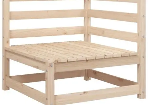 Set canapea de grădină, 7 piese, lemn masiv de pin - 4/5