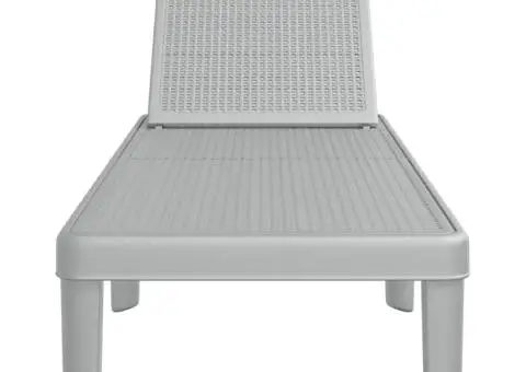 Șezlong reglabil în înălțime în 4 direcții, 155,5x57x28 cm, PP - 4/5