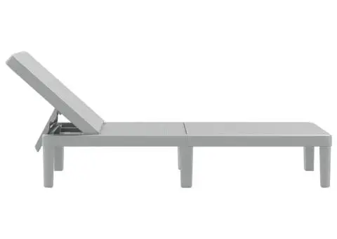 Șezlong reglabil în înălțime în 4 direcții, 155,5x57x28 cm, PP - 5/5