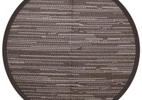 Covor de exterior, ARAKIL maro, Ø160 cm, PP - 2/5