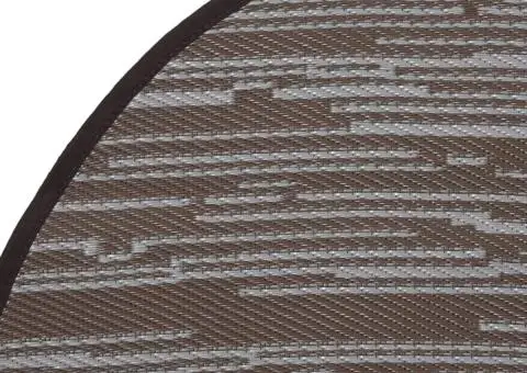 Covor de exterior, ARAKIL maro, Ø160 cm, PP - 4/5