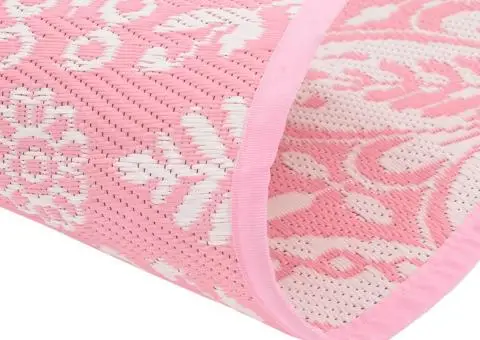 Covor de exterior, ARAKIL roz, Ø120 cm, PP - 5/5