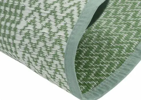 Covor de exterior, ARAKIL verde, Ø200 cm, PP - 4/5