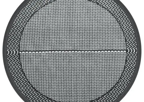 Covor de exterior, ARAKIL gri, Ø120 cm, PP - 2/5