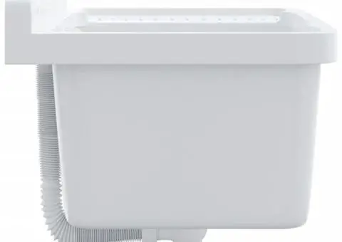 Chiuvetă lavoar pentru montare pe perete alb 50x35x24 cm rășină - 5/5