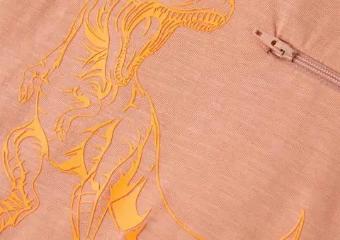 Tricou copii cu mâneci scurte portocaliu deschis 116 - 4/5