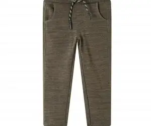 Pantaloni de trening pentru copii, kaki închis melanj, 116