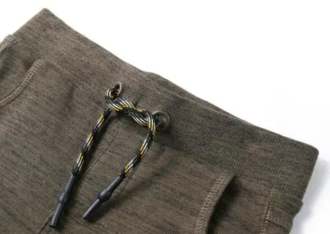 Pantaloni de trening pentru copii, kaki închis melanj, 116 - 3/5