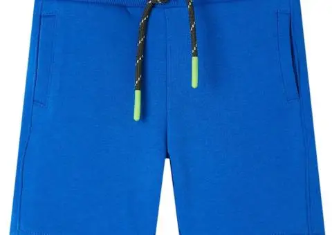 Pantaloni pentru copii cu șnur, albastru, 116 - 1/5