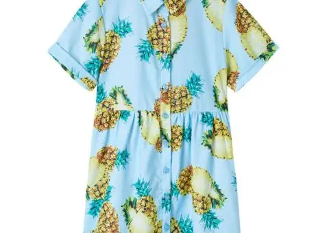 Rochie pentru copii, albastru, 116 - 1/5