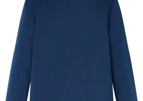 Tricou pentru copii cu mâneci lungi, bleumarin, 116 - 2/5