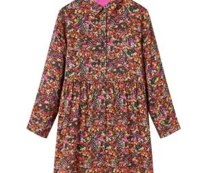 Rochie pentru copii cu mâneci lungi, multicolor, 116
