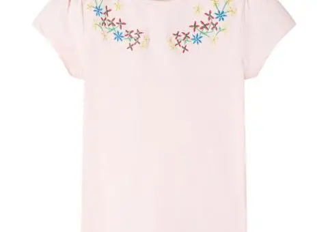 Tricou pentru copii, roz pal, 140 - 1/5