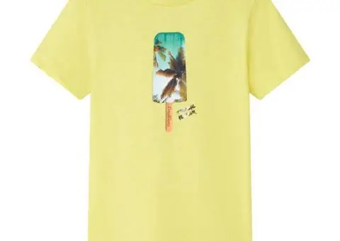 Tricou pentru copii, galben, 92 - 1/5