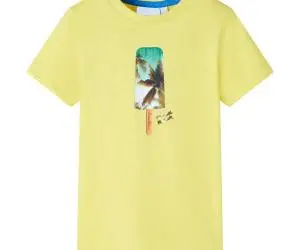 Tricou pentru copii, galben, 92