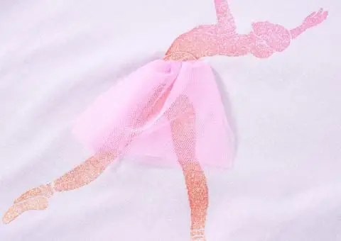 Tricou de copii cu mâneci lungi, liliac deschis, 92 - 4/5