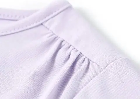 Tricou de copii cu mâneci lungi, liliac deschis, 92 - 5/5