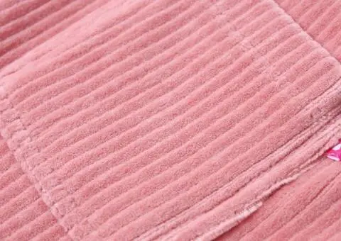 Rochie salopetă pentru copii, velur, roz deschis, 104 - 4/5