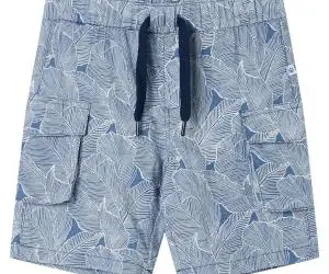 Pantaloni scurți pentru copii cu șnur, albastru închis, 92