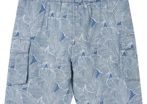 Pantaloni scurți pentru copii cu șnur, albastru închis, 92 - 2/5