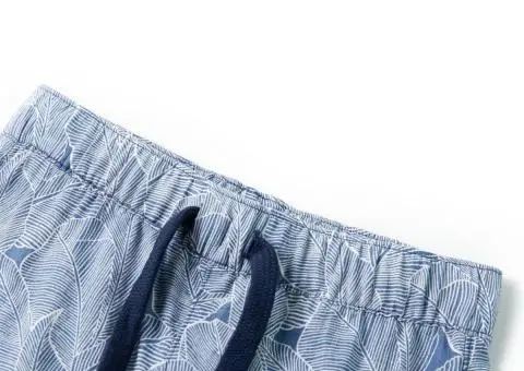 Pantaloni scurți pentru copii cu șnur, albastru închis, 92 - 3/5