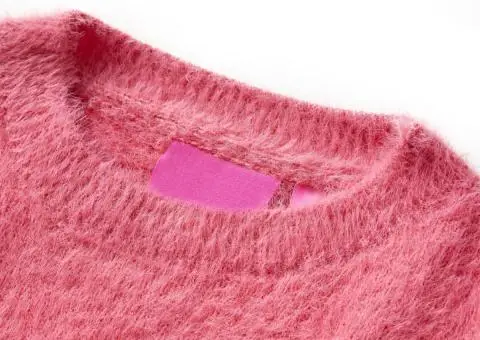 Pulover pentru copii tricotat, roz antichizat, 92 - 3/5