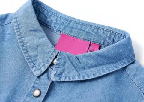 Rochie pentru copii cu mâneci lungi, bleumarin și albastru denim, 92 - 3/5