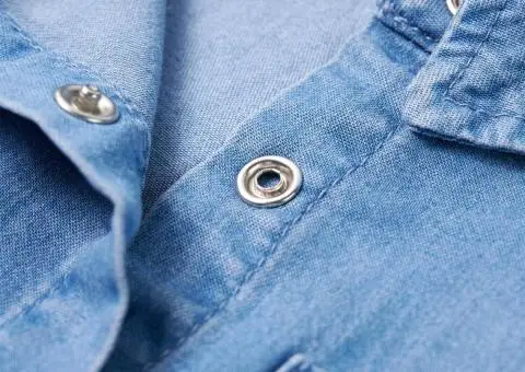 Rochie pentru copii cu mâneci lungi, bleumarin și albastru denim, 92 - 5/5