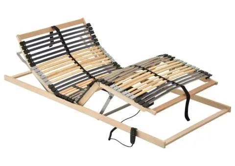 Bază de pat electrică cu șipci, 42 șipci, 7 zone, 80 x 200 cm - 1/5