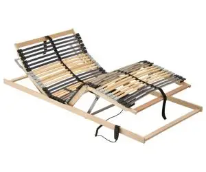 vidaXL Bază de pat electrică cu șipci, 42 șipci, 7 zone, 80 x 200 cm