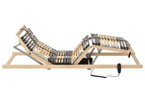 Bază de pat electrică cu șipci, 42 șipci, 7 zone, 80 x 200 cm - 2/5