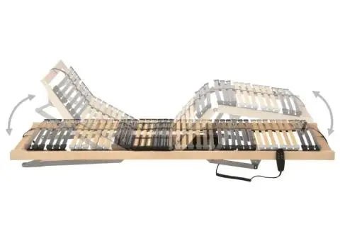 Bază de pat electrică cu șipci, 42 șipci, 7 zone, 80 x 200 cm - 3/5