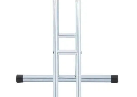 Suport 1 bicicletă de podea de sine stătător, oțel galvanizat - 3/5