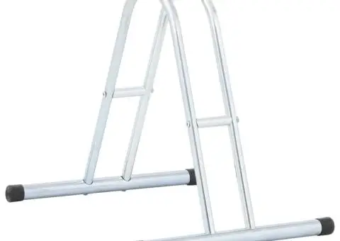 Suport 1 bicicletă de podea de sine stătător, oțel galvanizat - 5/5