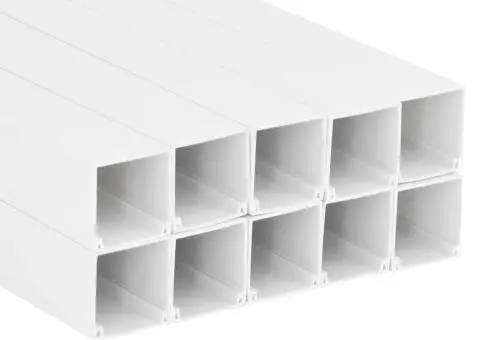 Șine de cabluri, 50x25 mm, 10 m, PVC - 5/5