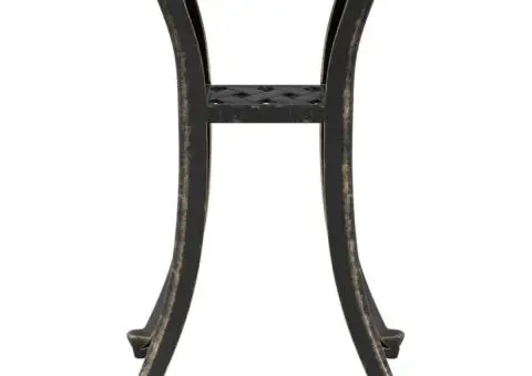 Masă de grădină, bronz, 53x53x53 cm, aluminiu turnat - 5/5