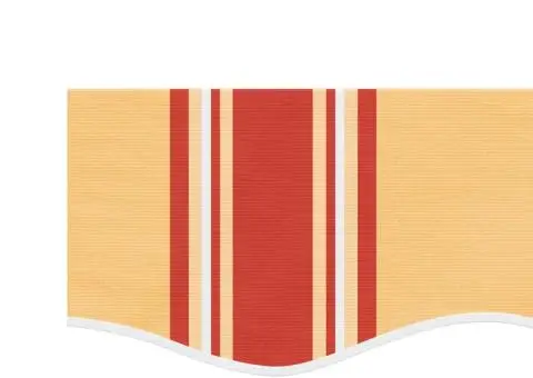 Pânză de rezervă fald copertină, galben și portocaliu 4 m dungi - 4/5