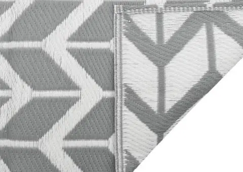 Covor de exterior, ARAKIL gri, 120x180 cm, PP - 4/5