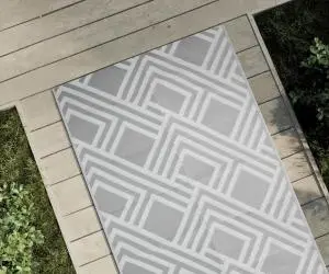 vidaXL Covor de exterior, ARAKIL gri, 80x150 cm, PP