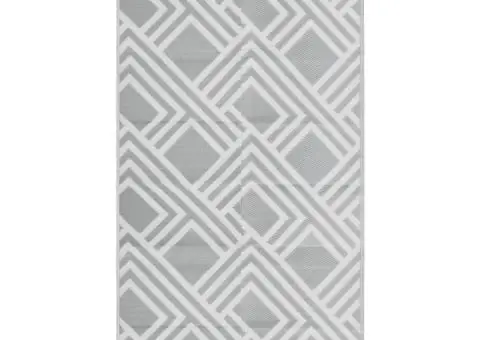 Covor de exterior, ARAKIL gri, 80x150 cm, PP - 2/5