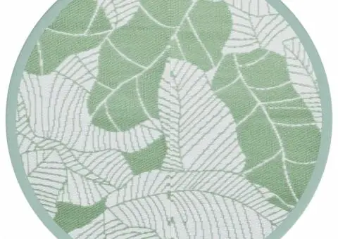 Covor de exterior, ARAKIL verde, Ø160 cm, PP - 2/5