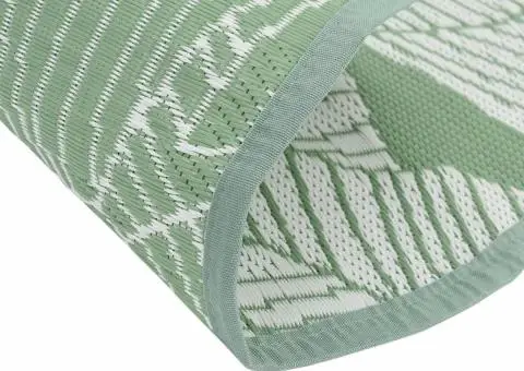 Covor de exterior, ARAKIL verde, Ø160 cm, PP - 4/5