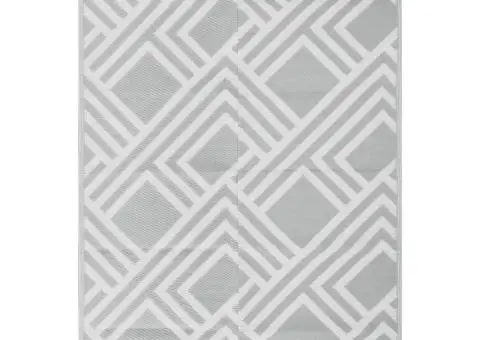 Covor de exterior, ARAKIL gri, 160x230 cm, PP - 2/5