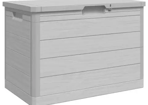 Cutie de perne de exterior gri 77,5x44,5x53 cm polipropilenă - 2/5