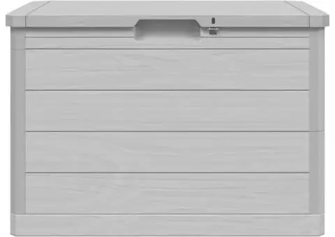 Cutie de perne de exterior gri 77,5x44,5x53 cm polipropilenă - 5/5