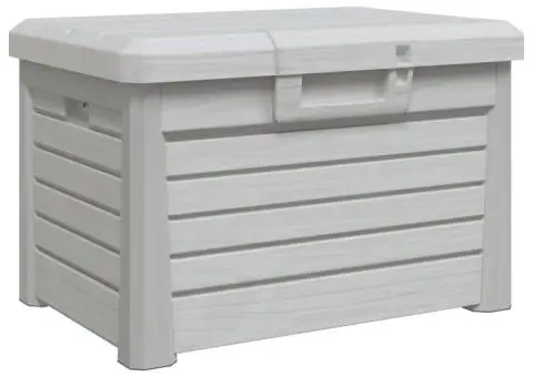 Cutie de perne de exterior gri 73x50,5x46,5 cm polipropilenă - 2/5